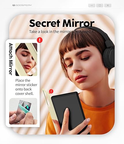 Miniatura 73 de GOOSPERY Parachoques magnético para puerta compatible con Galaxy S23, tarjetero tipo cartera, cierre automático, protección de doble capa resistente