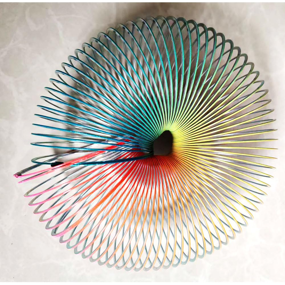 Color Giant Magic Metal Slinkys Spring Big Classic Originals Walking Steel Slinky Spring 66x60mm