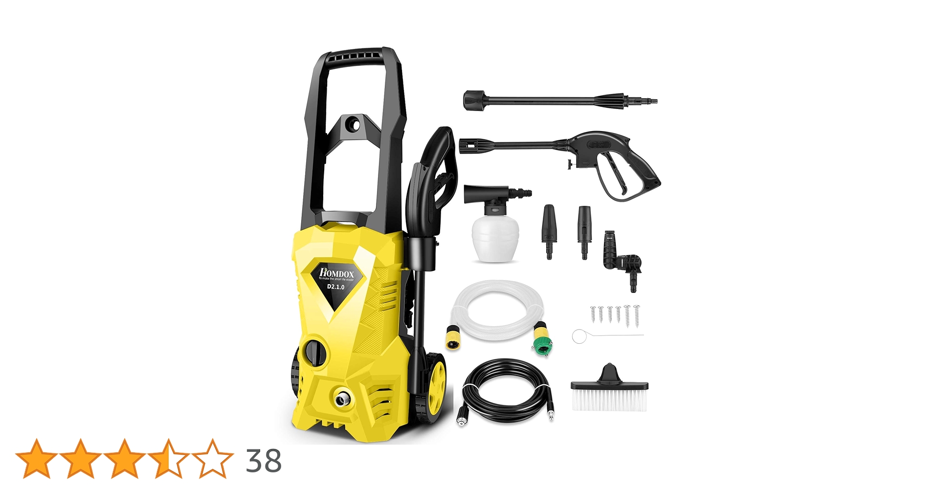 Amazon | Sioptein 電源コード式 高圧洗浄機 1400W 最大吐出圧力10.5