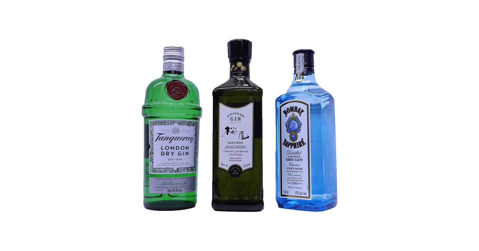 ジン　3種セット　ボンベイサファイア　六ジン　桜尾ジン Amazon.co.jp: 良質でお手頃価格のジン3本セット 桜尾