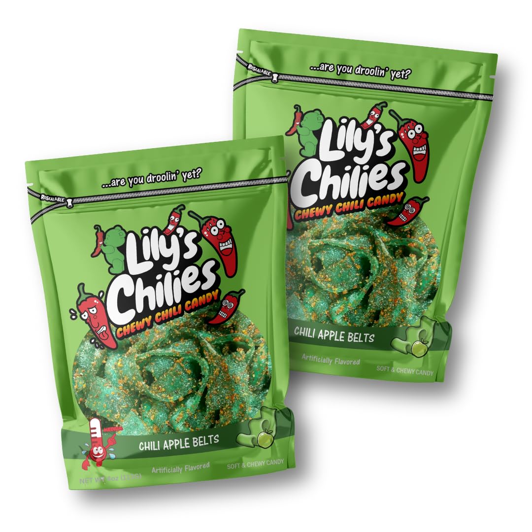 Lilys Chilies, Sour and Chili Chewy Candy (Chili Apple Belts)