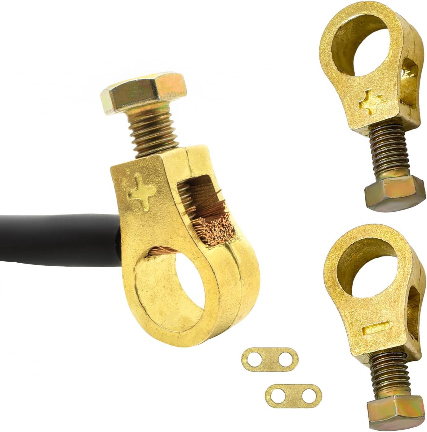 AUCELI Car Battery Terminal Connectors, Pure Copper Battery
