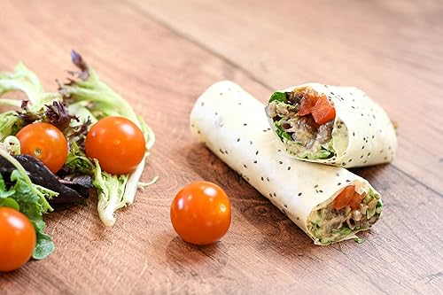 Miniatura 3 de Norigami Envolturas de huevo con proteína de guisante, alta proteína, baja en carbohidratos, envoltura vegetariana fina y saludable para sándwiches,