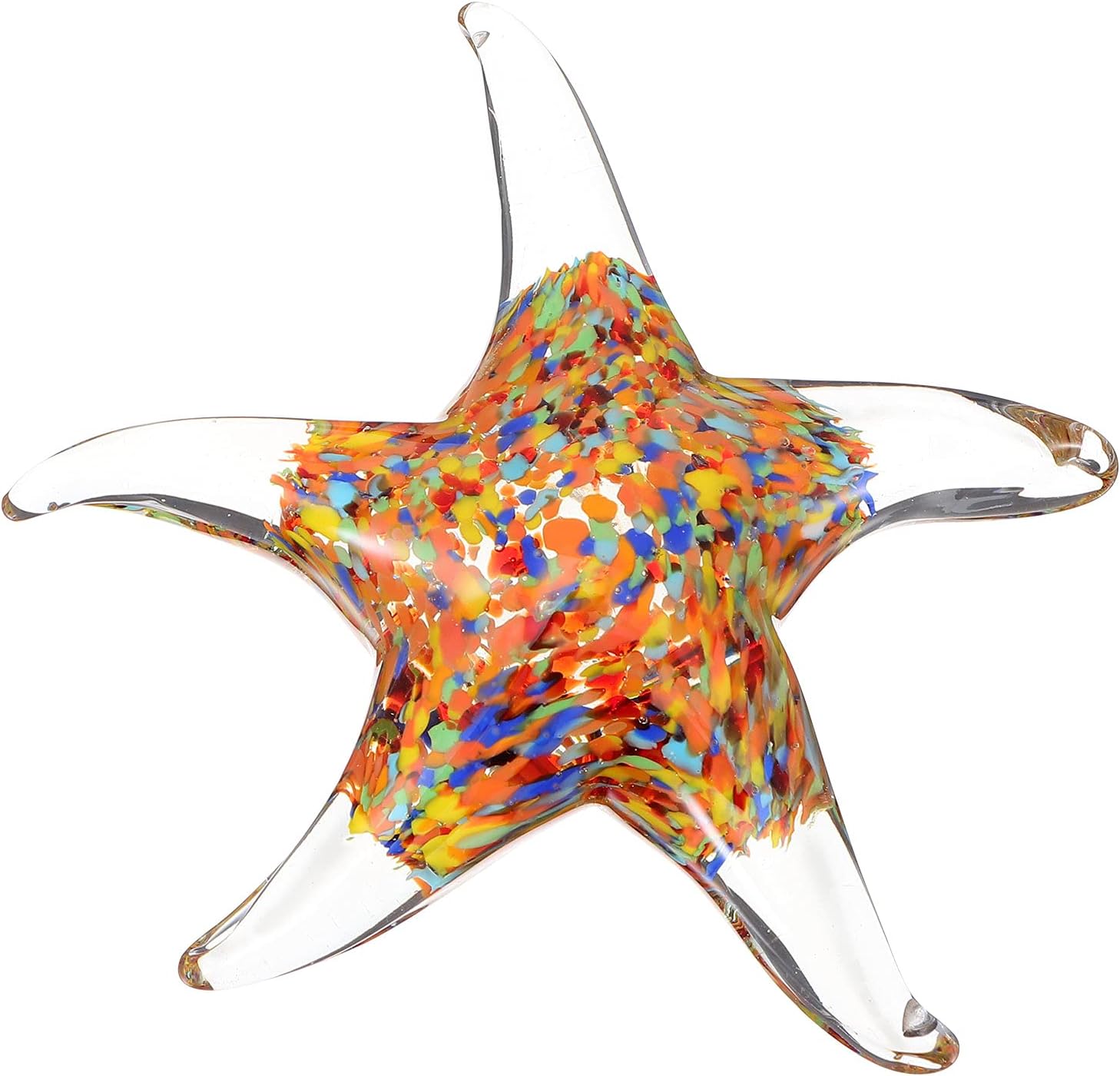 ArtibetterArtibetter 1pc Creative Glass Craft Seastar Adornment Desktop Seastar Decor Desktop Decor