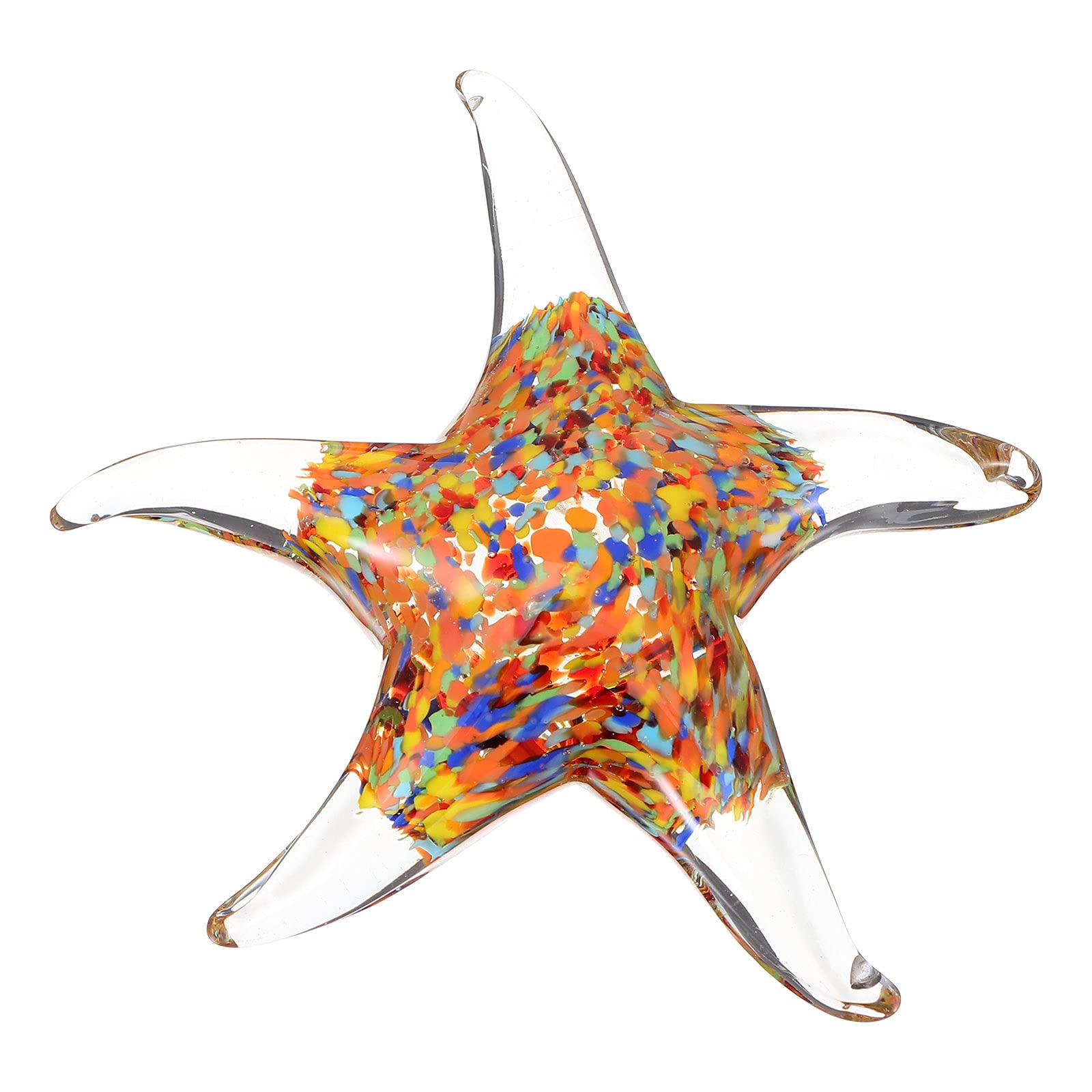 ArtibetterArtibetter 1pc Creative Glass Craft Seastar Adornment Desktop Seastar Decor Desktop Decor