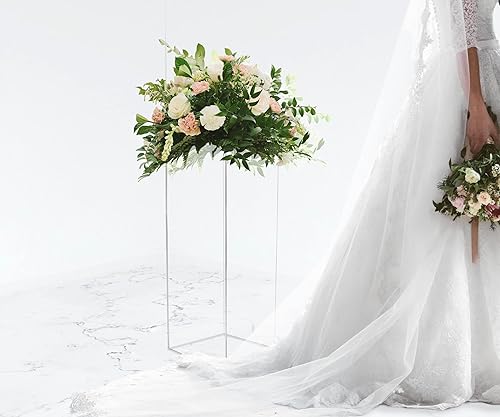 Miniatura 6 de Marketing Holder - Cubo de exhibición alto de 12 x 12 x 42 pulgadas, soporte de escultura artística de plexiglás acrílico, columna elevadora hueca