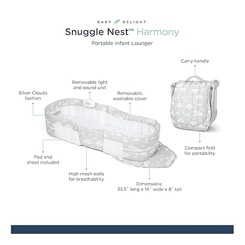Miniatura 5 de Baby Delight, sábanas envolventes para moisés Snuggle Nest, XL