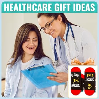 HAPPYPOP Doctor Vet Tech Gifts Socks - Awesome Doctors Vet Tech Appreciation Gifts Socks