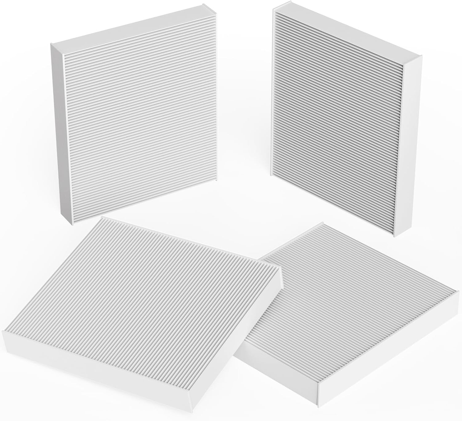 AF55839 4PCS Activated Carbon Cabin Air Filter Compatible with Kenworth T660 T680 T700 T800 T880 W900 Peterbilt 567 579 International HV507 LT625 MV607 Replaces X1987001 CY08221P PA30093 P640110