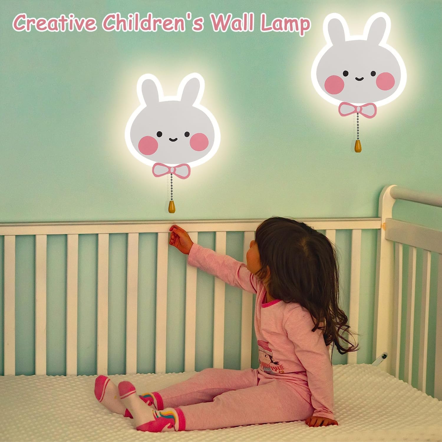ACMHNC Astronaute Applique Murale Chambre Enfant Avec Prise Et Interrupteur, Lampe Pour Enfants E27, Lampe Murale Blanche Pour Enfant Garcon Fille, Veilleuse Décorative, Avec Câble De 1,5 M