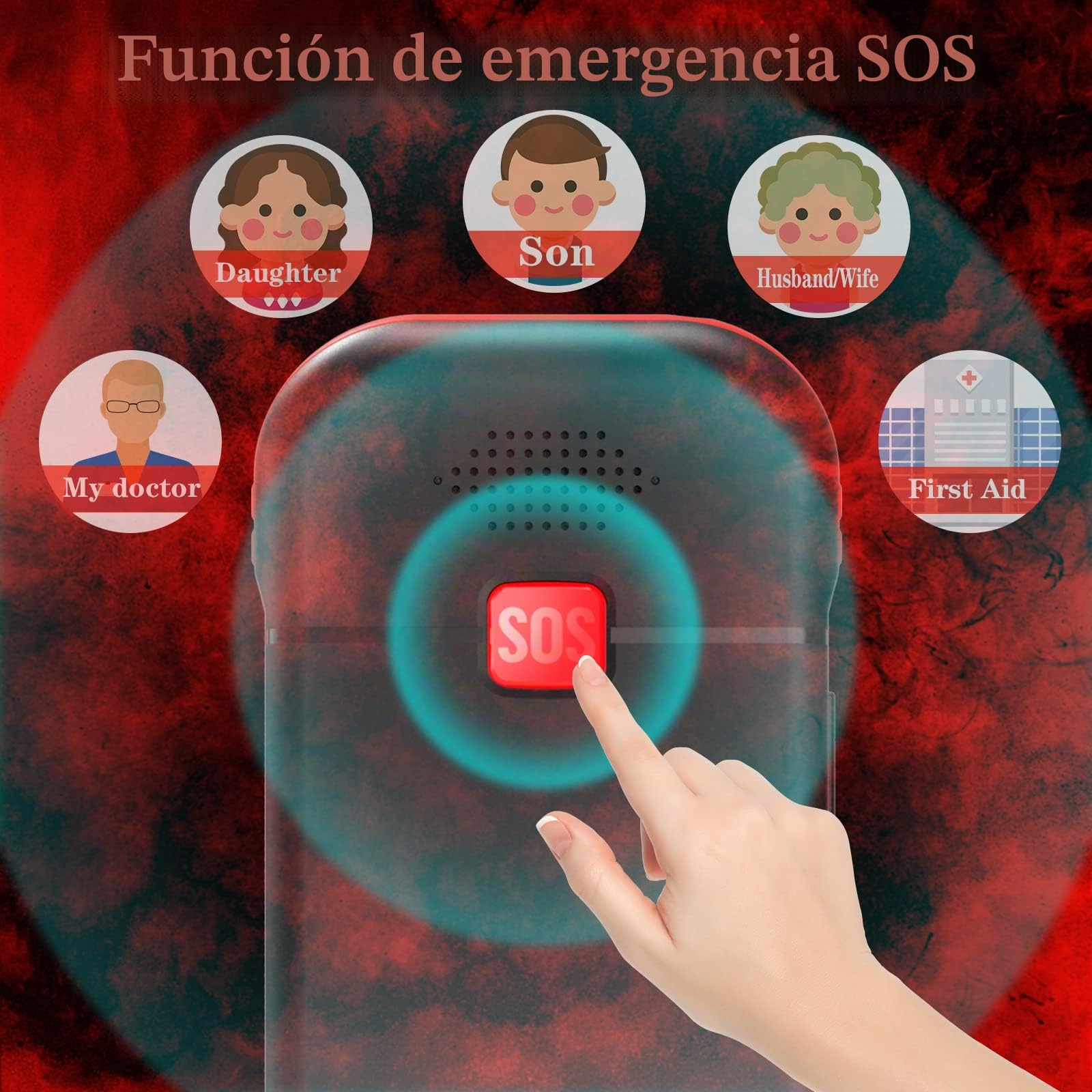 4G Teléfono Móvil para Mayores con Botón SOS, Gran Pantalla HD de 1.77" Moviles con Base de Carga Fácil de Usar para Personas de Edad Fuerte Altavoz y 1800mAh Batería de Larga Duración