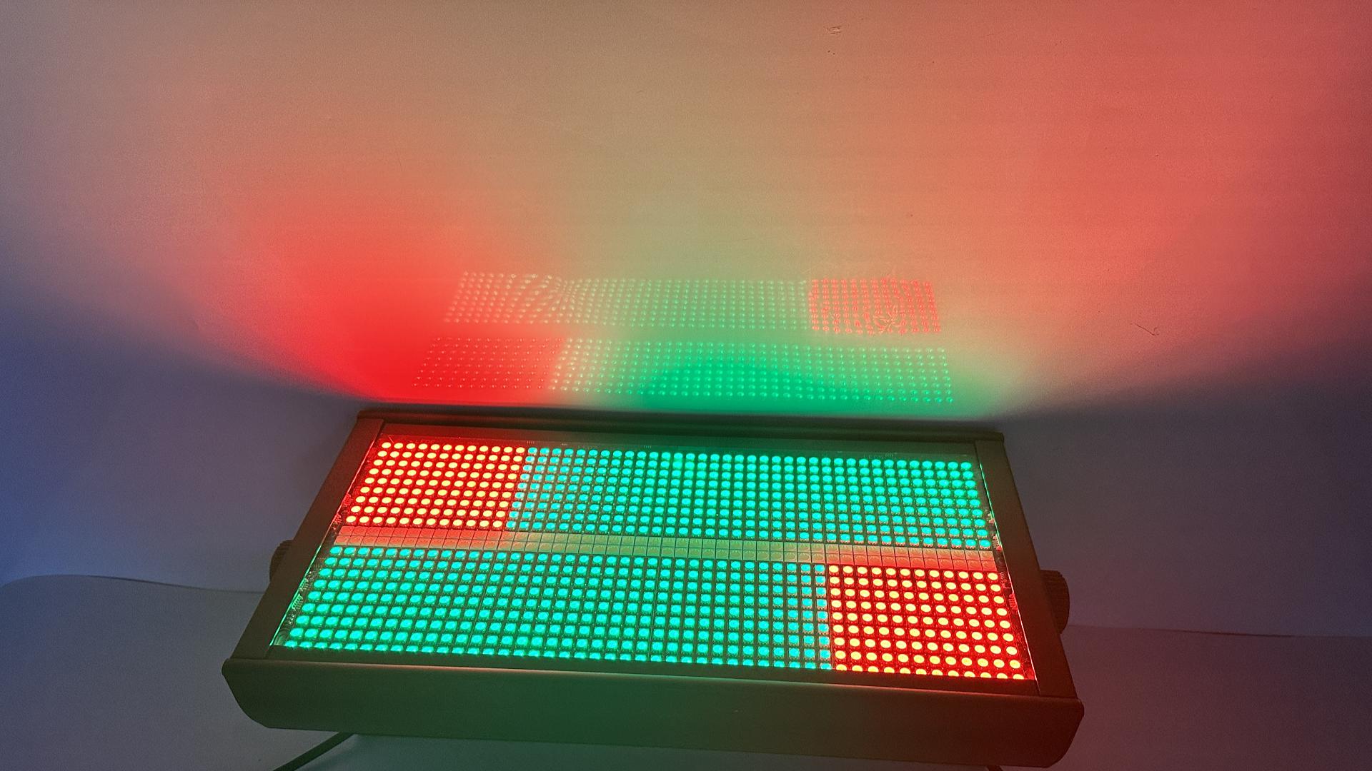 Image of LED Stage Strobe Light - 500W 960 LEDs RGBW DJ Strobe Light with 16 Zones Chasing by DMX RDM Control Sound Activated Auto Play Uplight for Event Club Bar Party Show Wedding Band Lighting