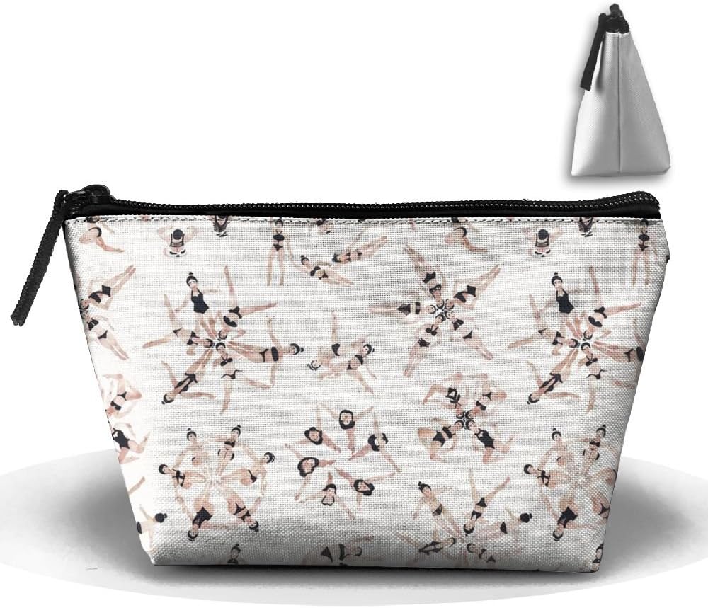 Synchronized Swimming Cute Trip Toiletry Bag Trapezoidal Zipper Receive Bag Travel Fashion