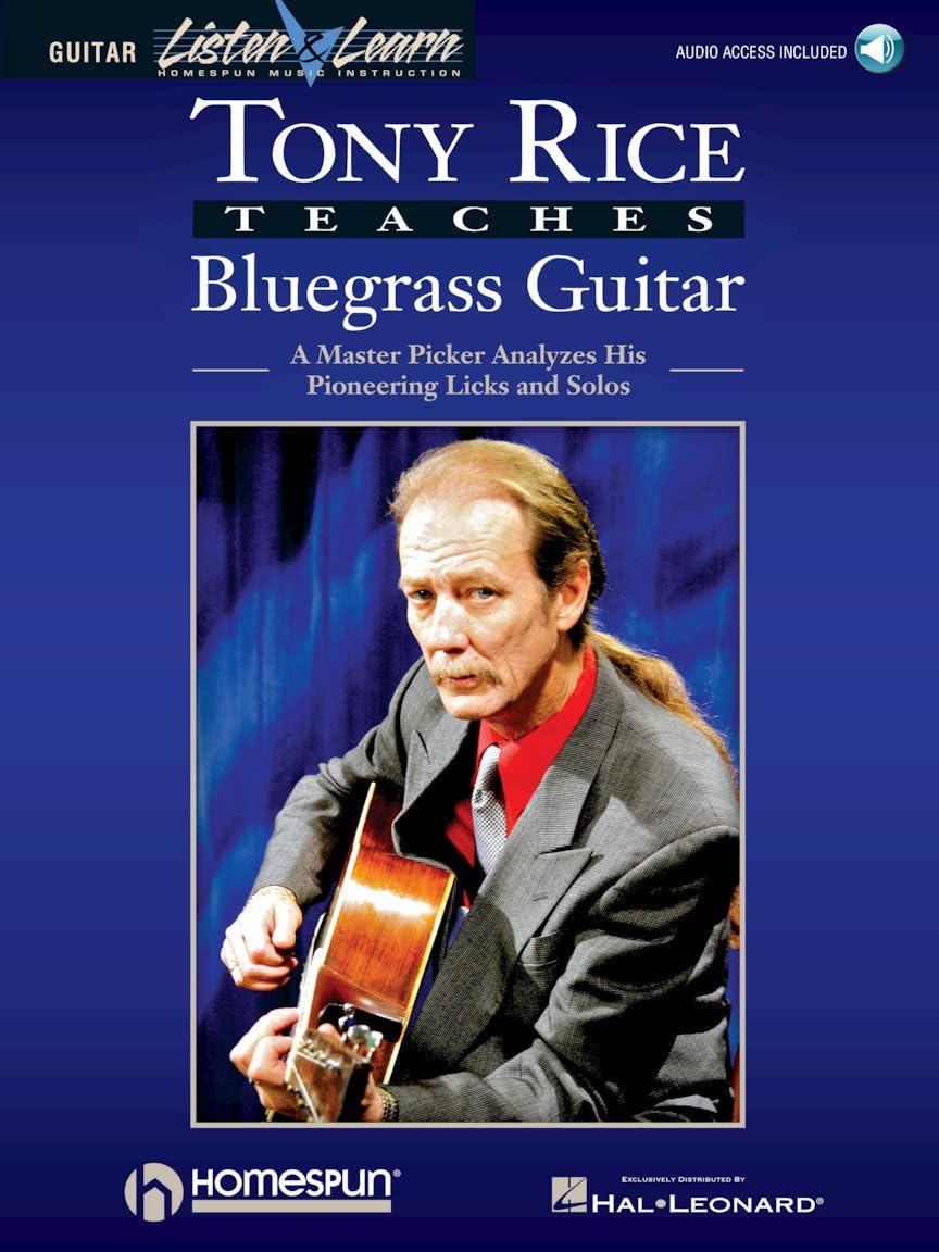 Tony Rice Bluegrass Guitar Songbook | Learn Flatpicking, Licks, and Solos | Includes Guitar Tabs and Online Audio | Essential Instructional Book for Bluegrass and Acoustic Guitarists