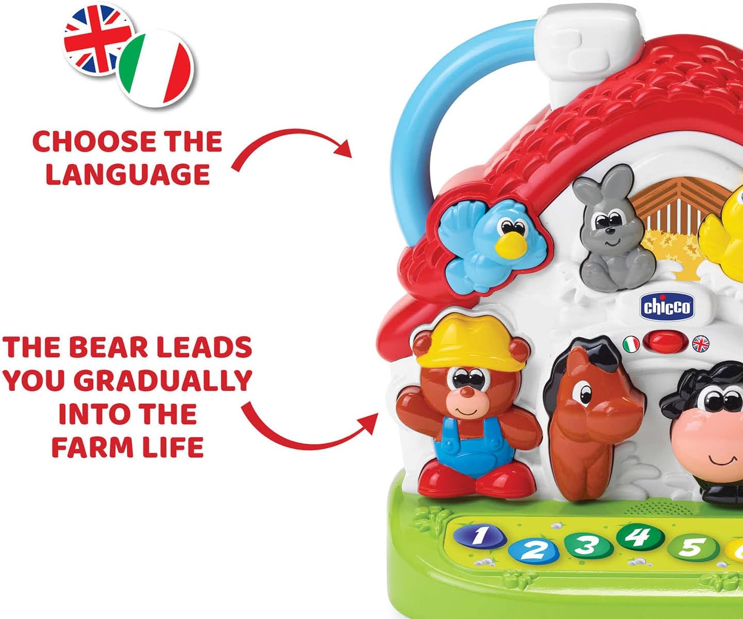 Chicco Has a new farm, two-color, stackable