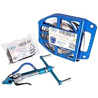 Vista 26 de IDL Packaging Kit de bandas de acero inoxidable 201 de 1/2 pulgada, herramienta de bandas de alta resistencia + bobina de bandas de acero inoxidable