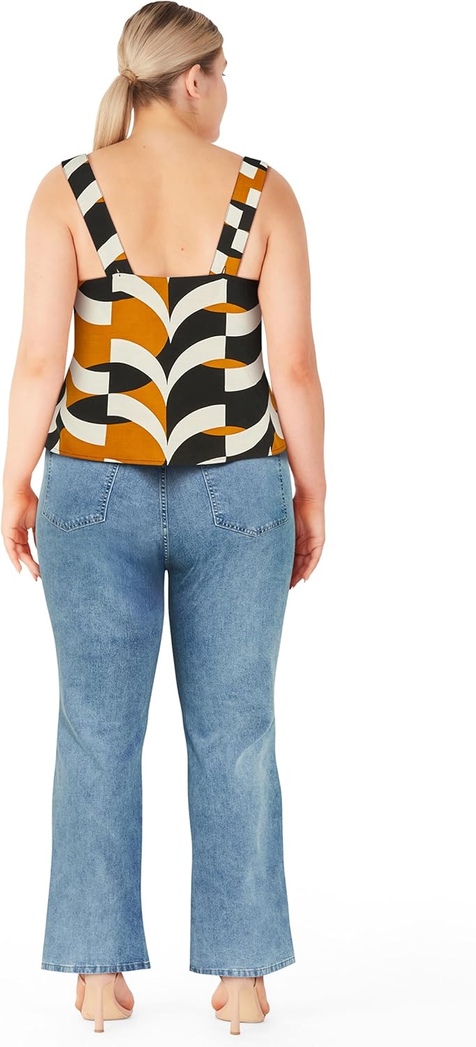 City Chic Womens Top - Nova Print - Image 2