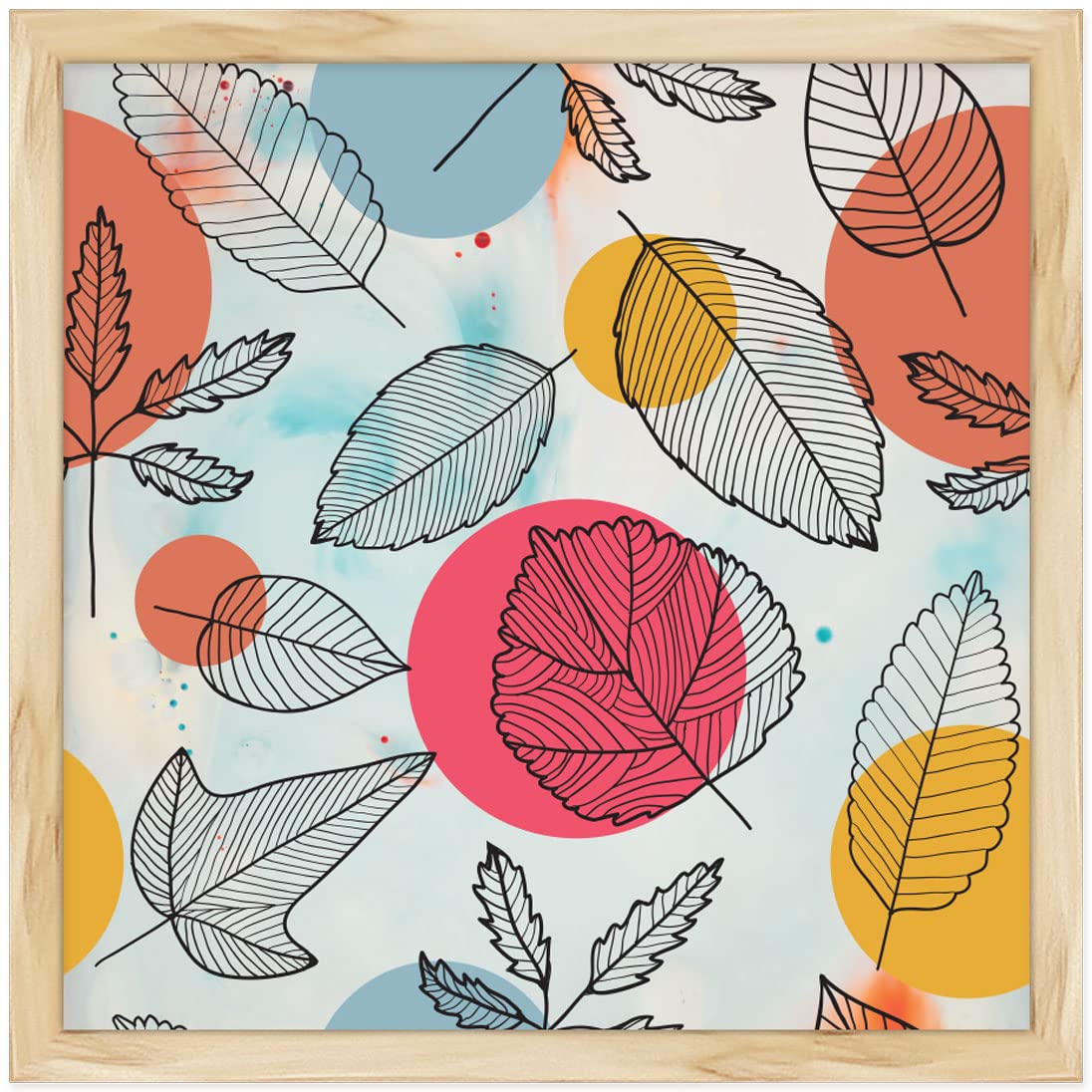 ArtX Paper Leaves Wall Art Framed Painting, Multicolor, Abstract, 12.5 X 12.5 in, Set of 1 (B09VSQC6RL) Amazon Price History, Amazon Price Tracker