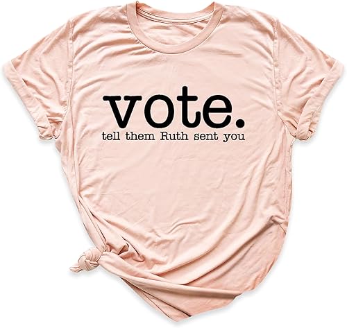 Miniatura 6 de VOTE Tell Them Ruth Sent You camiseta, Ruth Bader Ginsburg Camisa, Notorious camiseta, Send Me RBG Tee, Camiseta de la igualdad de los derechos