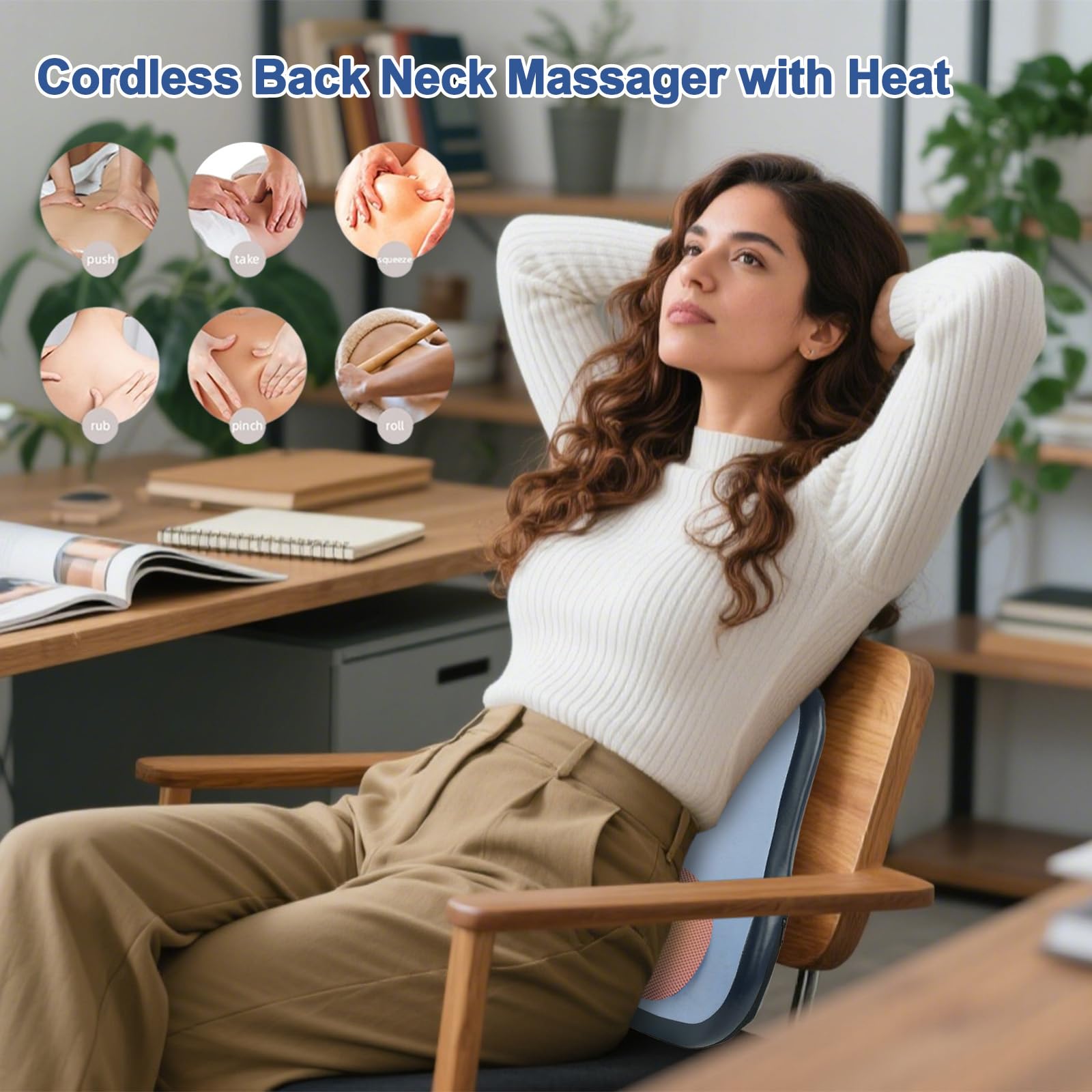 Almohada de masaje de cuello – Masajeador eléctrico de espalda