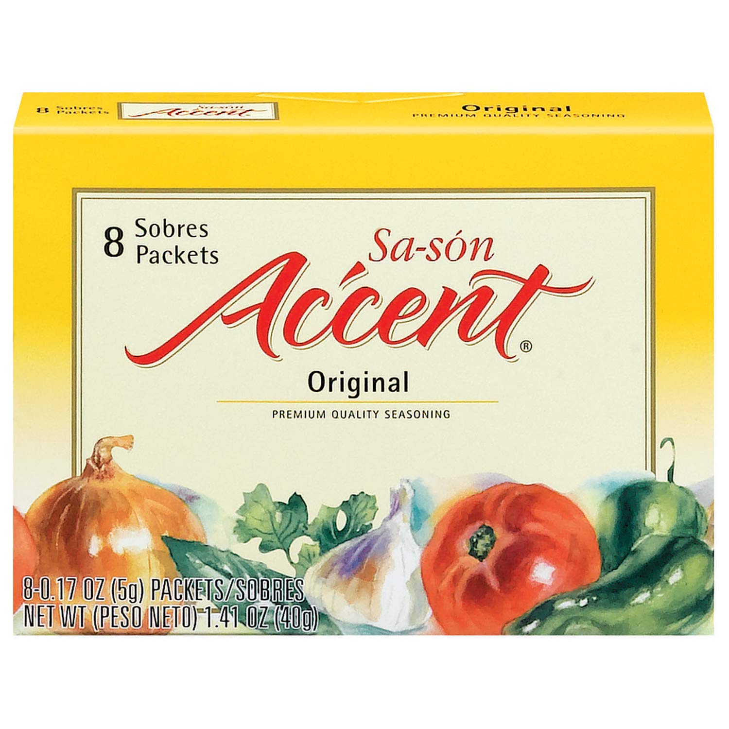 Sa-son Accent Seasoning, Original Flavor, 20 Packets (Pack of 18)