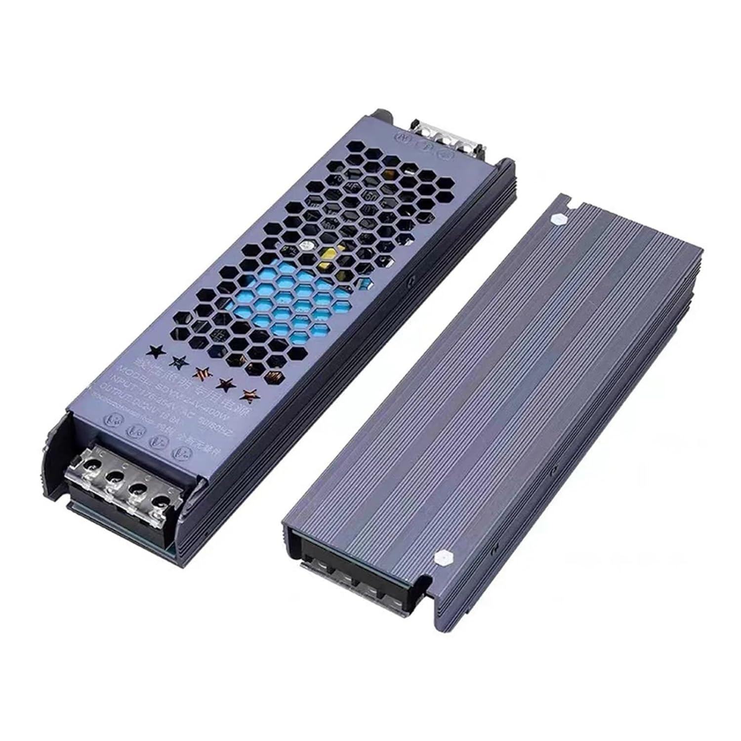 1PCS Ultra-Thin Power Supply 220V to 12V 24V Suitable for LED Strip Lighting Transformer 12 24 V Voltage 60W 100W 200W 300W 400W(24V 16.7A 400W)