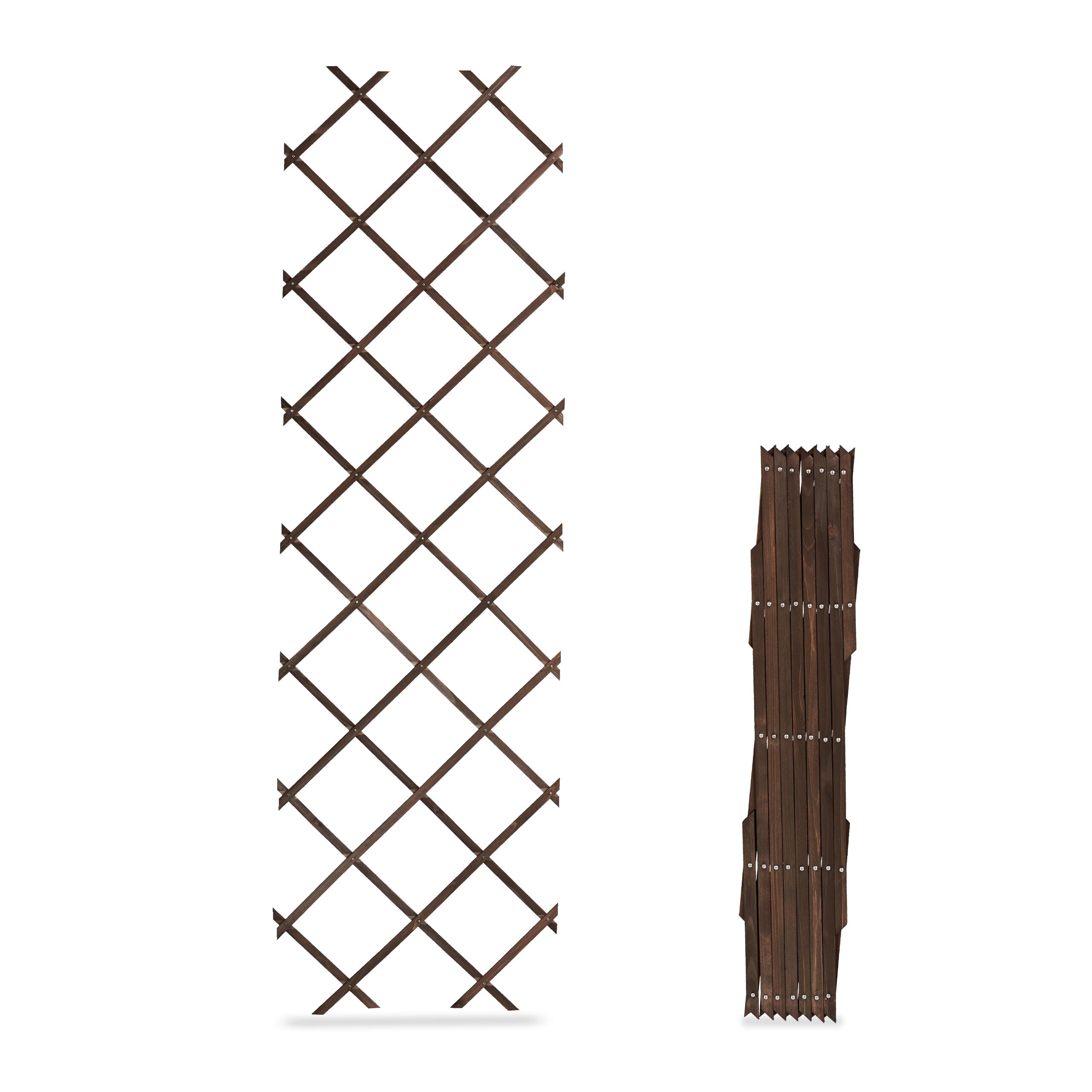 Relaxdays plantenklimrek set van 3 - uitschuifbaar