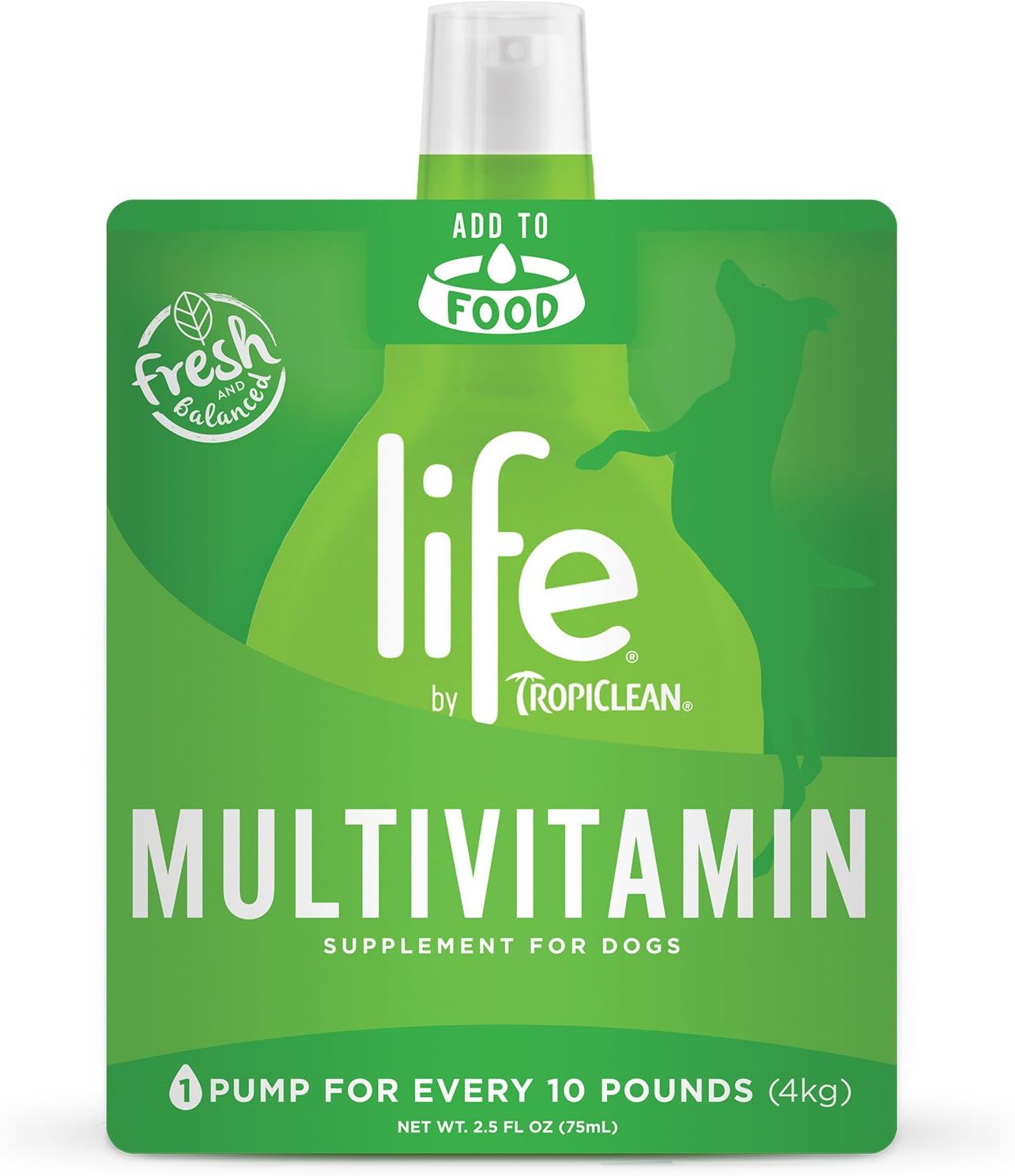 TropiClean Life Multivitamin Supplement for Dogs, 2.5oz, Made in USA