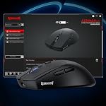 Redragon M618 LIT Souris de jeu sans fil, 10000 DPI Souris ergonomique optique avec 6 Boutons programmables, 70G Ultra Léger, Supports logiciels DIY Boutons-clés, Noir