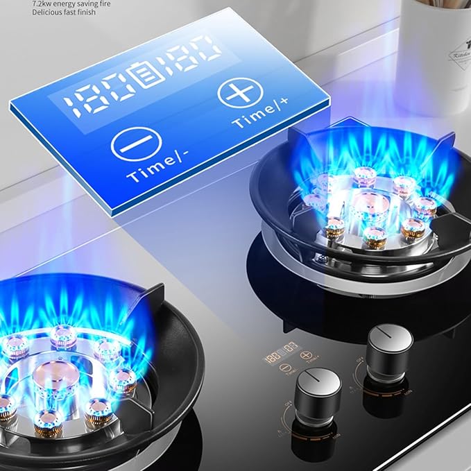 Estufa de Gas 2 Puestos 73 cm con Seguridad de Apagado miniatura 3