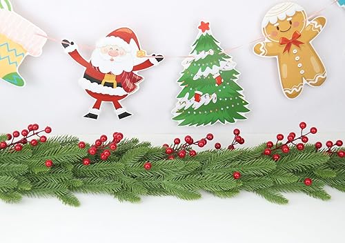 Miniatura 5 de 20 tallos de bayas rojas, 10.2 pulgadas, bayas de Navidad para árbol de Navidad, decoraciones de manualidades, vacaciones y decoración del hogar