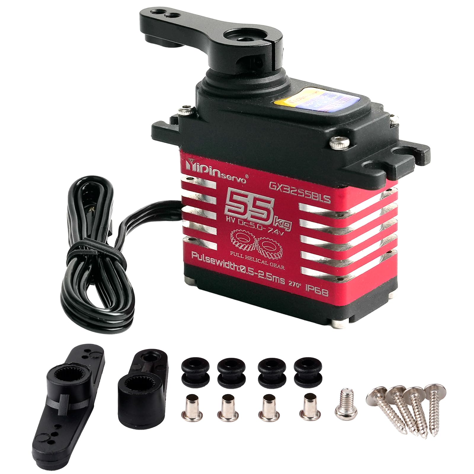 Amazon | DIYmall GX3255BLS デジタルサーボ 7.4V 55KG 高トルク