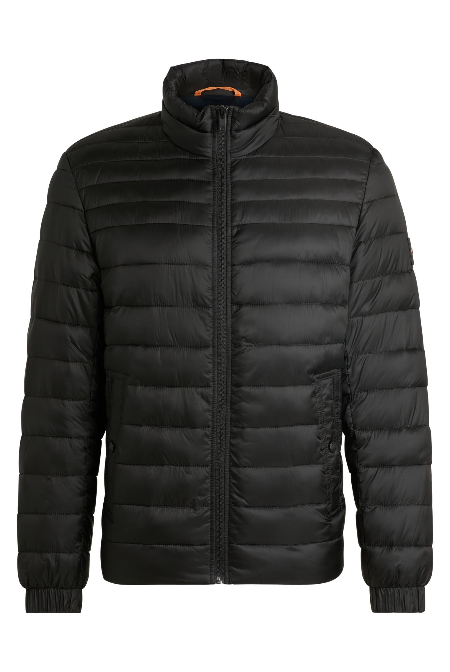 Boss Men's Orange Oden Water-Repellent Padded Short Puffer Jacket - Black 001 - S