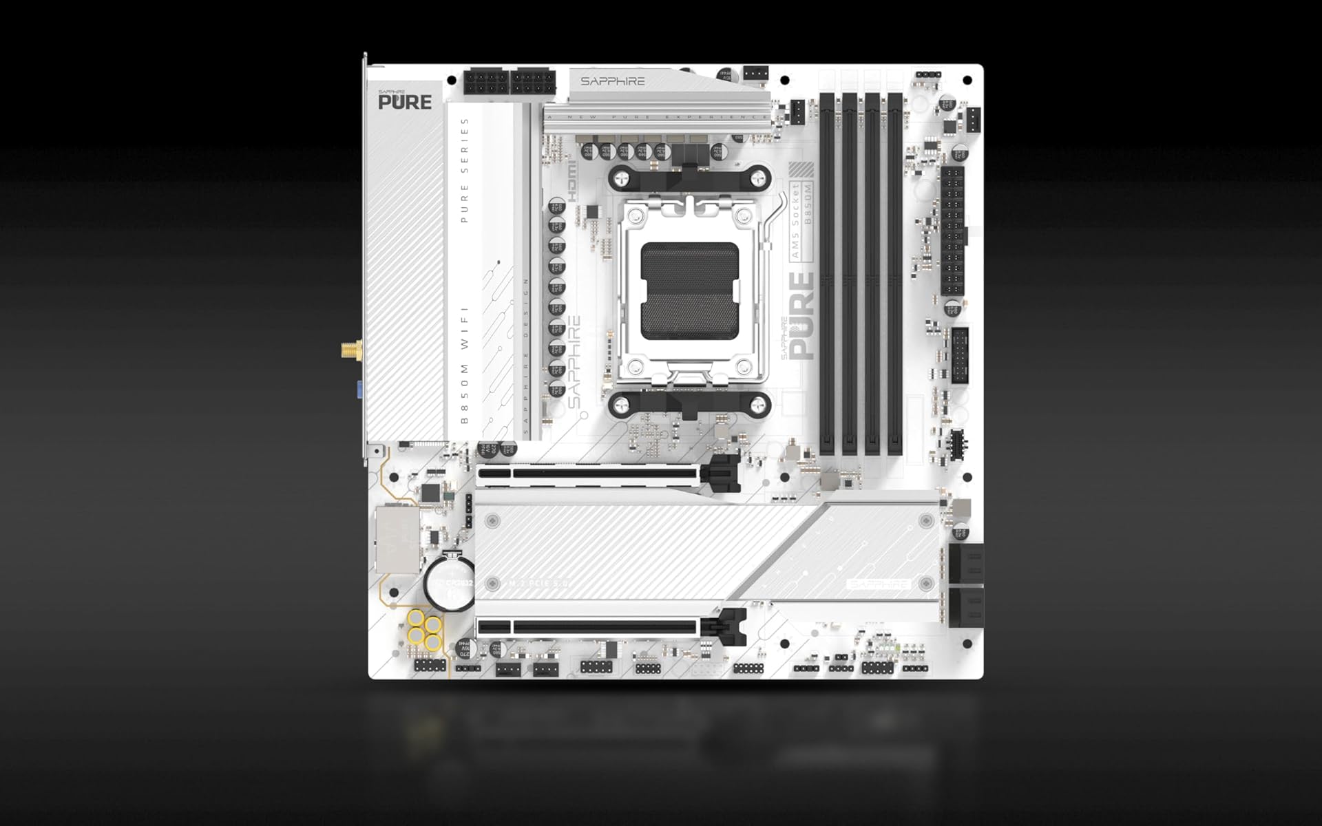 SAPPHIRE Motherboard AMD AM5 MATX PURE B850M WIFI 52123-02-40G