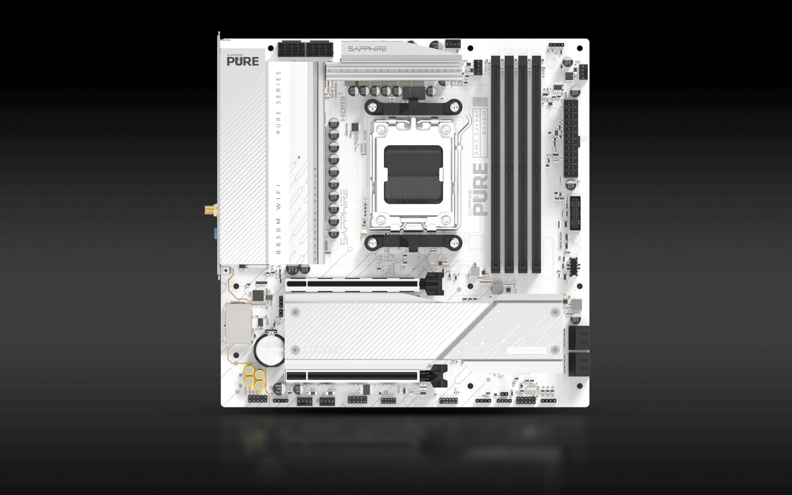 SAPPHIRE Motherboard AMD AM5 MATX PURE B850M WIFI 52123-02-40G