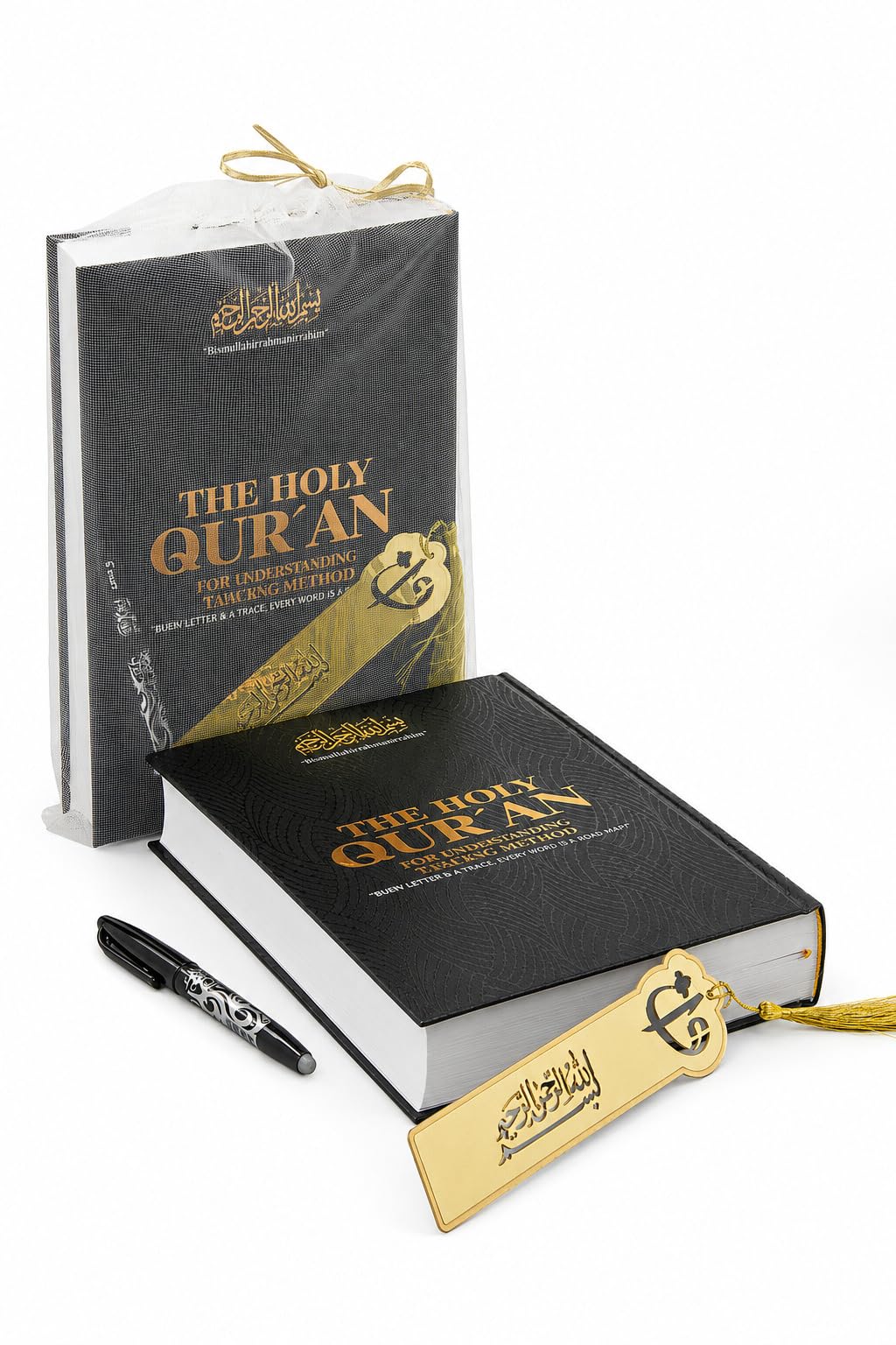 ihvan online Livre de traçage du Coran arabe ombragé avec stylo effaçable et marque-page, Coran inscriptible, carnet de pratique du coran pour mémorisateurs, cadeau islamique, livre pour écrire et