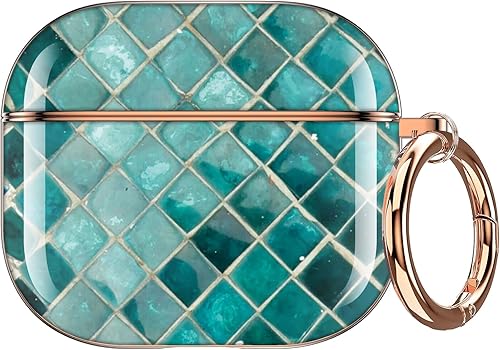 Maxjoy Funda para AirPods Pro, diseño único, funda protectora dura a prueba de golpes para Airpod Pro con llavero compatible con Apple AirPods Pro