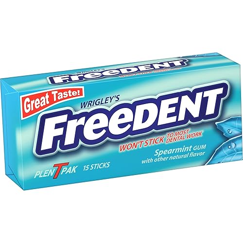 Miniatura 4 de Wrigley's Freedent Gum Plen T, menta verde, 15 unidades (paquete de 8)