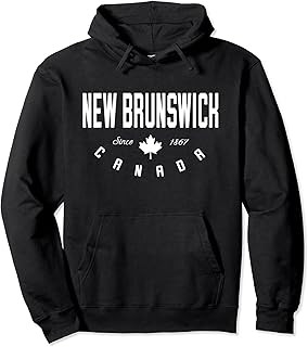 CA New Brunswick Canada Canadian Maple Leaf Pullover Hoodie