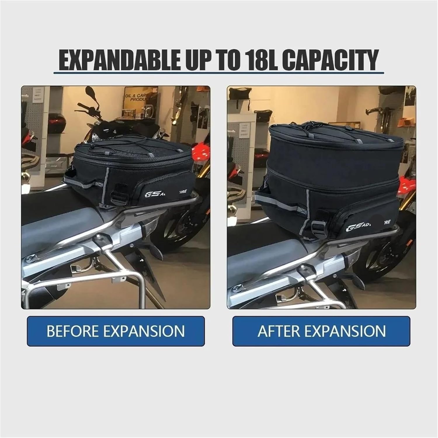 オートバイパニア オートバイ用バックパック リアテールバッグ 荷物ラックバッグ のために R1250GS F850GS F750GS