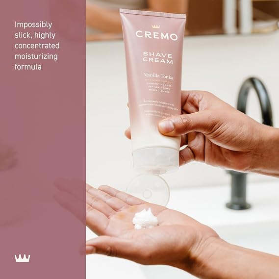 Cremo Shaving Cream for Women, Vanilla Tonka, 6 Fl Oz