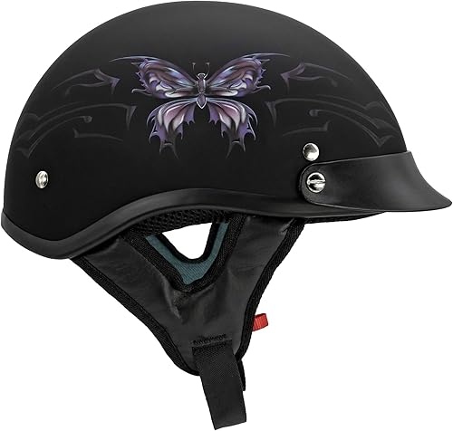Miniatura 3 de VCAN Cruiser Intricate Butterfly - Casco para motocicleta