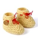 Baby Girls & Boys Woolen Shoes,Woolen Born Children Booties Shoes for Boys and Girls Any Occasion (Skin- 6-9 Month) gallery image