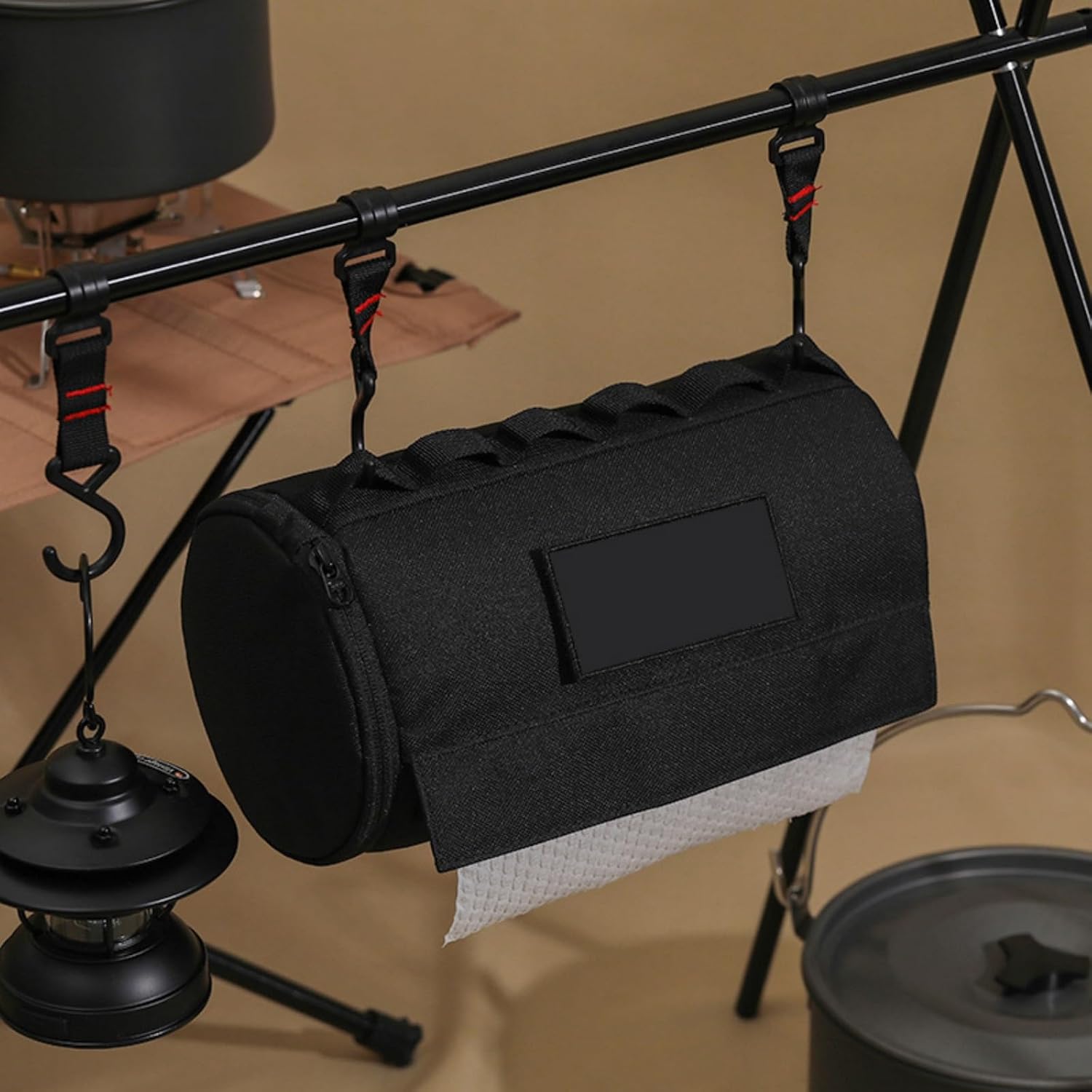 Canvas Dispenser Pouches Waterproofs Construction Paper Storage Bag Texture for Camping Adventure Tissue Dispenser