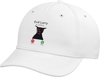Evil Larry is Calling Funny Cat Meme Adjustable Baseball Hat