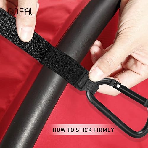 Miniatura 5 de Ganchos para cochecito para bolsas colgantes y compras ganchos universales accesorios para cochecito y coche o carrito de compras, color negro