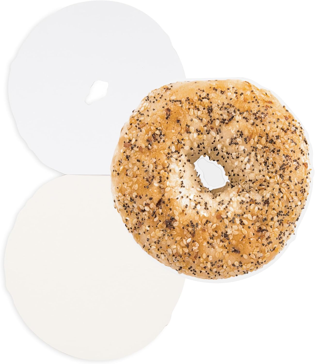 ban.do Fun Novelty Food Theme Stationery, Small Size Flip Bagel Notepad, Everything Bagel