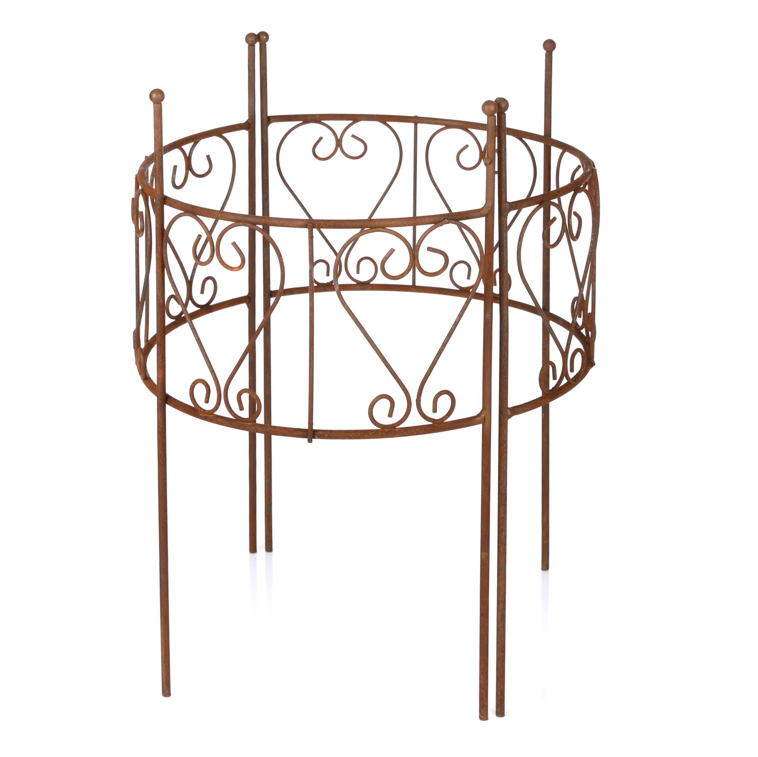 Nordstern® Staudenhalter Pflanzenstütze Rost 2er Pack - 30 x 41 cm