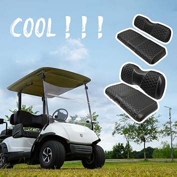 4 PCS Yamaha G29/Drive Front and Rear Seat Covers Kit, No Staple