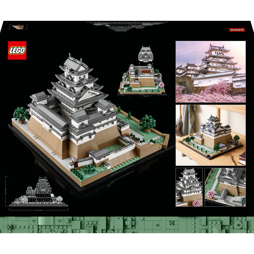 LEGO Architecture Zamek Himeji 21060 | Model architektoniczny, dekoracja do domu, prezent dla fana architektury, duży zestaw klocków konstrukcyjnych, 2125 elementów